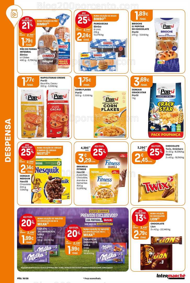 Antevisão Folheto INTERMARCHÉ Contact Promoções de 22 a 28 janeiro