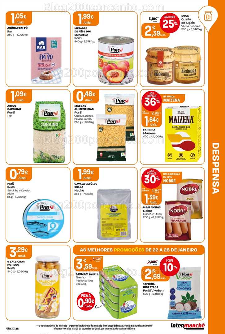 Antevisão Folheto INTERMARCHÉ Contact Promoções de 22 a 28 janeiro