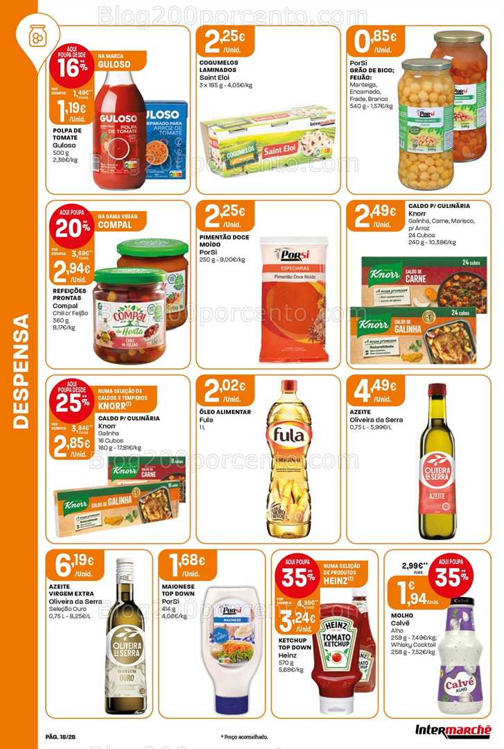 Antevisão Folheto INTERMARCHÉ Contact Promoções de 22 a 28 janeiro