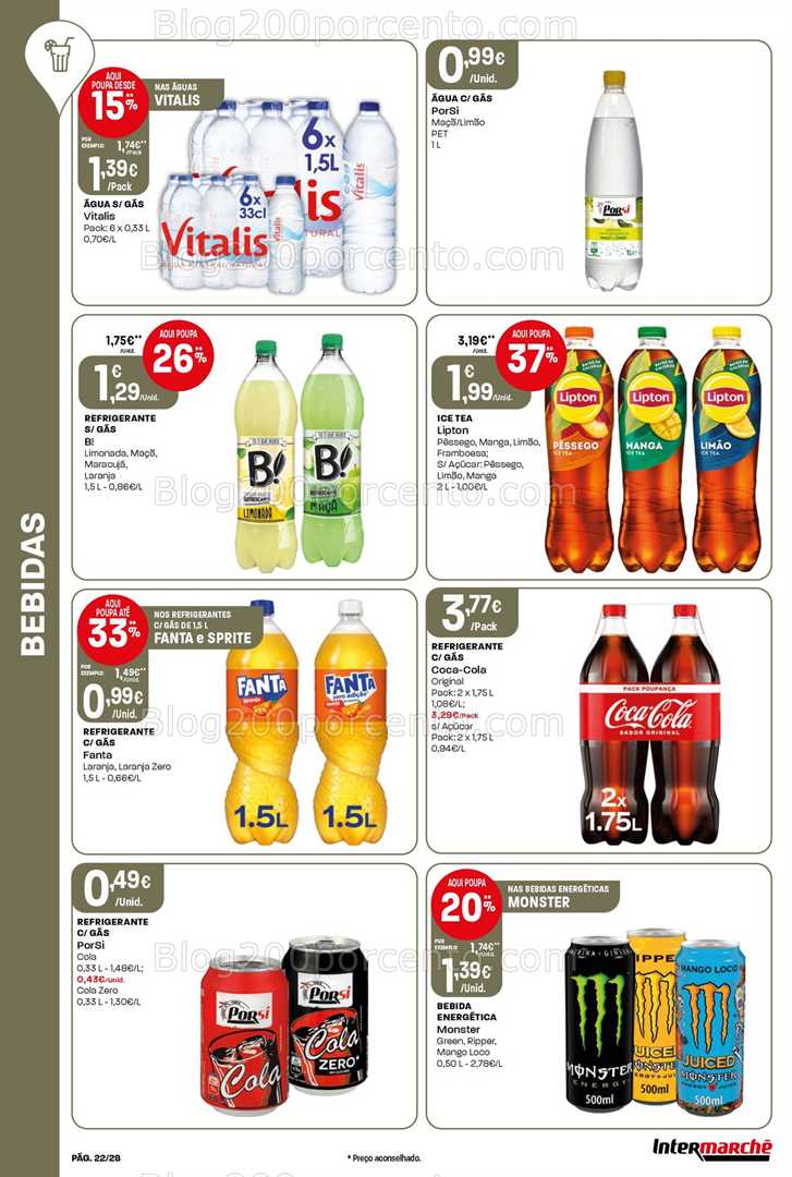 Antevisão Folheto INTERMARCHÉ Contact Promoções de 22 a 28 janeiro