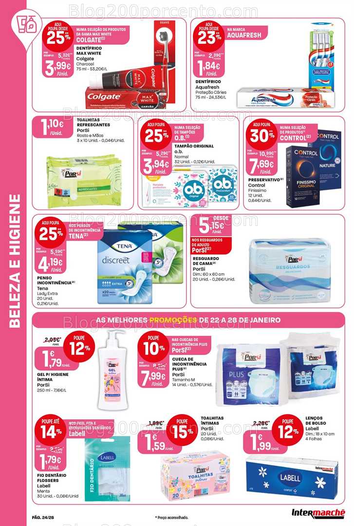 Antevisão Folheto INTERMARCHÉ Contact Promoções de 22 a 28 janeiro