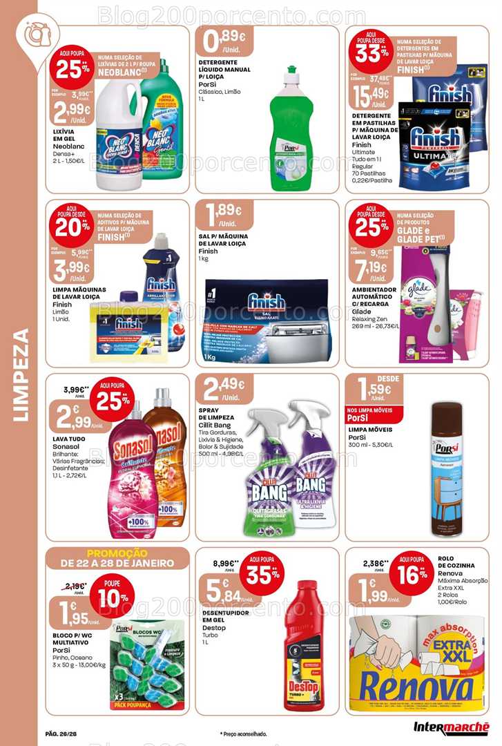 Antevisão Folheto INTERMARCHÉ Contact Promoções de 22 a 28 janeiro