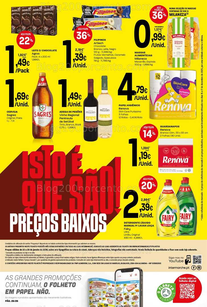 Antevisão Folheto INTERMARCHÉ Contact Promoções de 22 a 28 janeiro