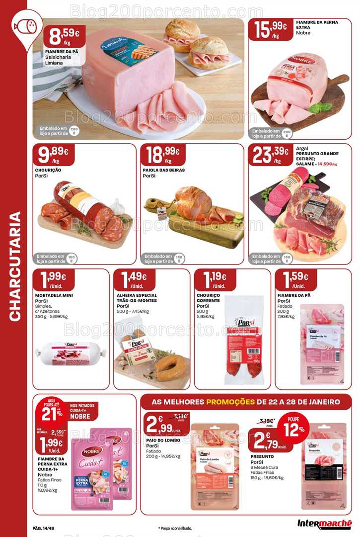 Antevisão Folheto INTERMARCHÉ Super Promoções de 22 a 28 janeiro