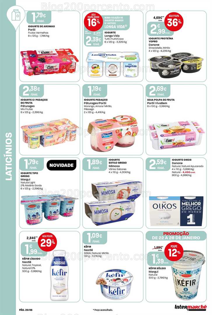 Antevisão Folheto INTERMARCHÉ Super Promoções de 22 a 28 janeiro