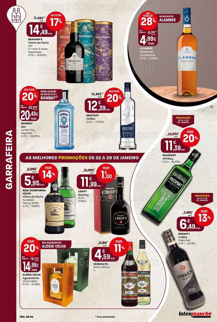 Antevisão Folheto INTERMARCHÉ Super Promoções de 22 a 28 janeiro