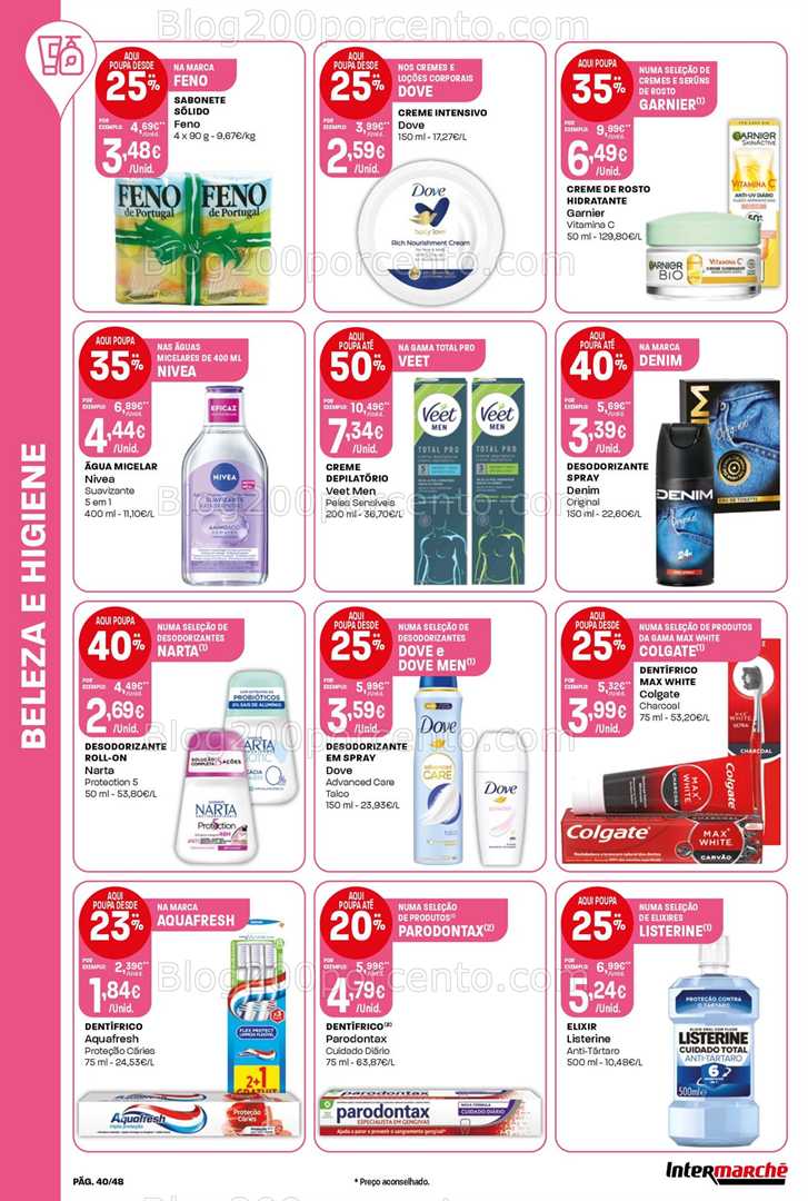 Antevisão Folheto INTERMARCHÉ Super Promoções de 22 a 28 janeiro