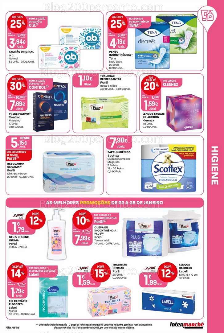 Antevisão Folheto INTERMARCHÉ Super Promoções de 22 a 28 janeiro