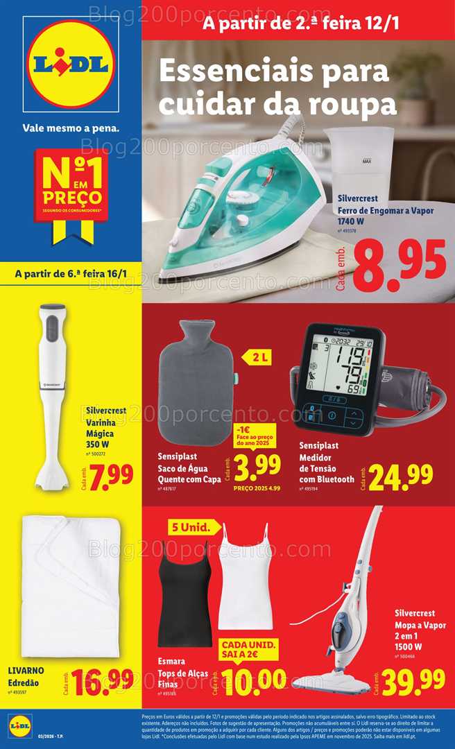 Antevisão Folheto LIDL Bazar Promoções de 12 a 22 janeiro