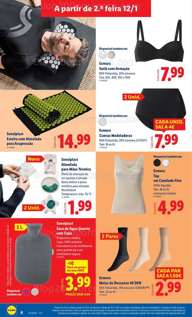 Antevisão Folheto LIDL Bazar Promoções de 12 a 22 janeiro