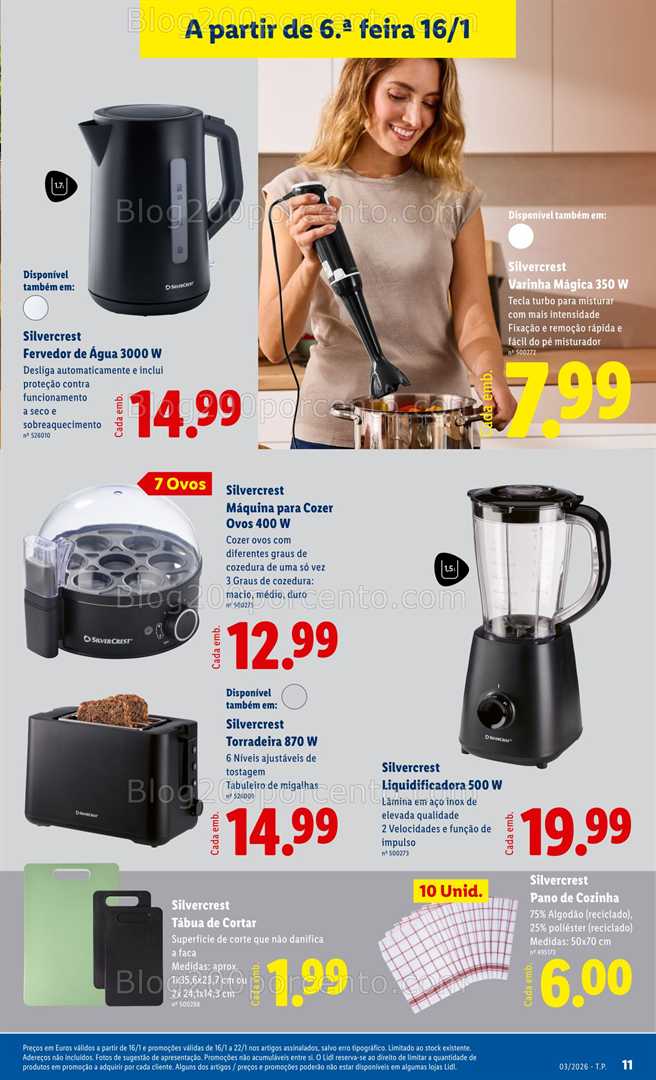 Antevisão Folheto LIDL Bazar Promoções de 16 a 22 janeiro