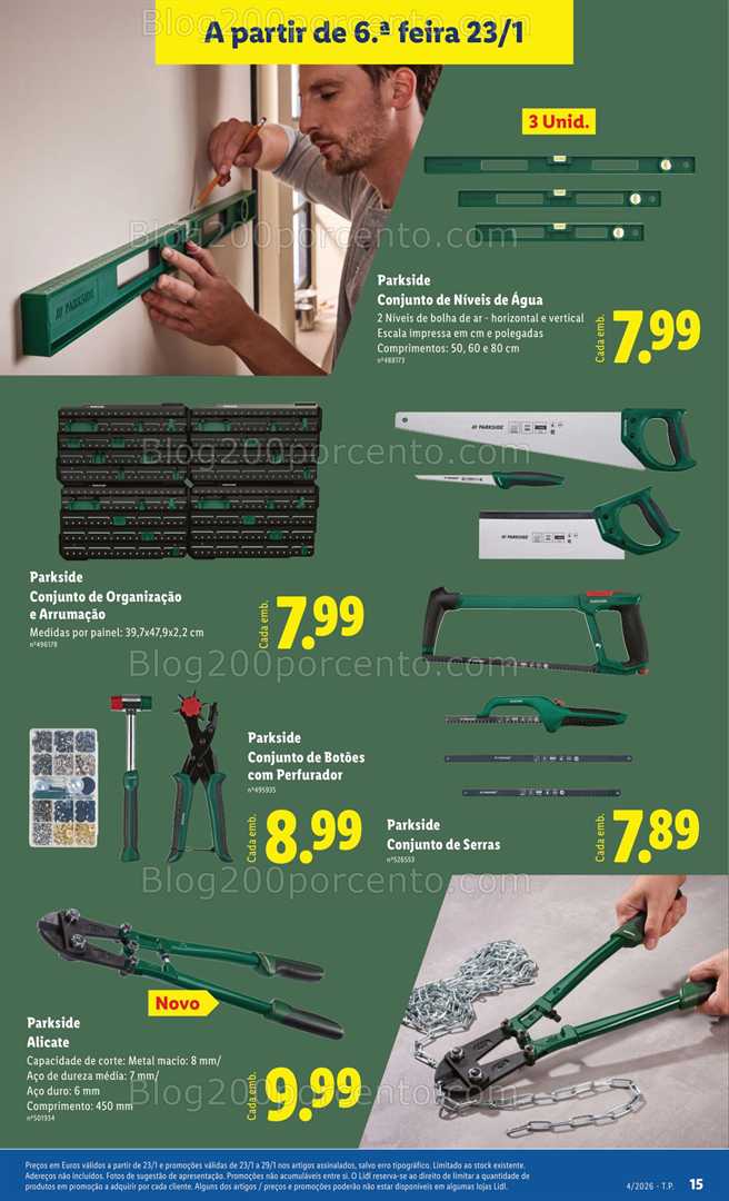 Antevisão Folheto LIDL Bazar Promoções de 19 a 29 janeiro