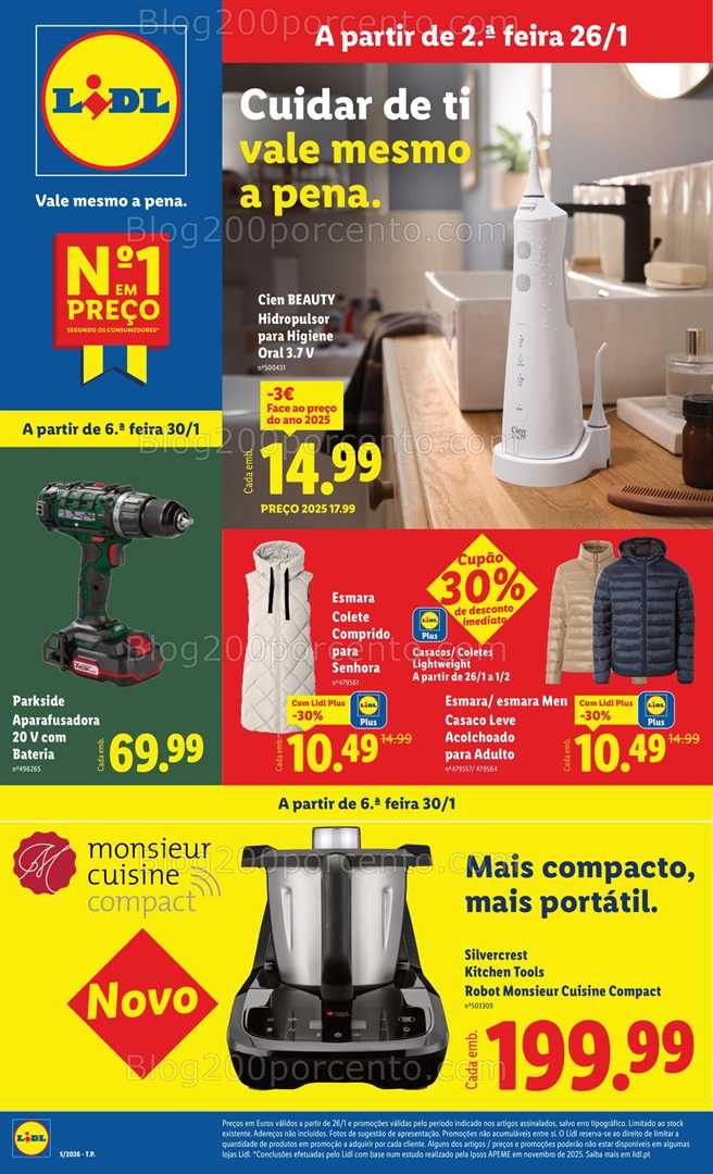 Antevisão Folheto LIDL Promoções de 26 janeiro a 5 fevereiro - Edição Digital