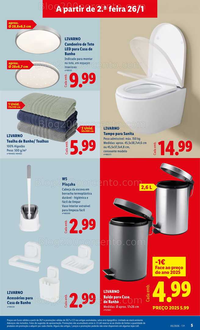 Antevisão Folheto LIDL Promoções de 26 janeiro a 5 fevereiro - Edição Digital