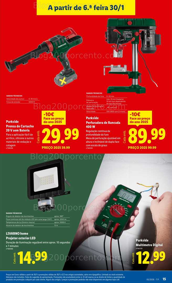 Antevisão Folheto LIDL Bazar Promoções de 30 janeiro a 5 fevereiro - Edição Digital