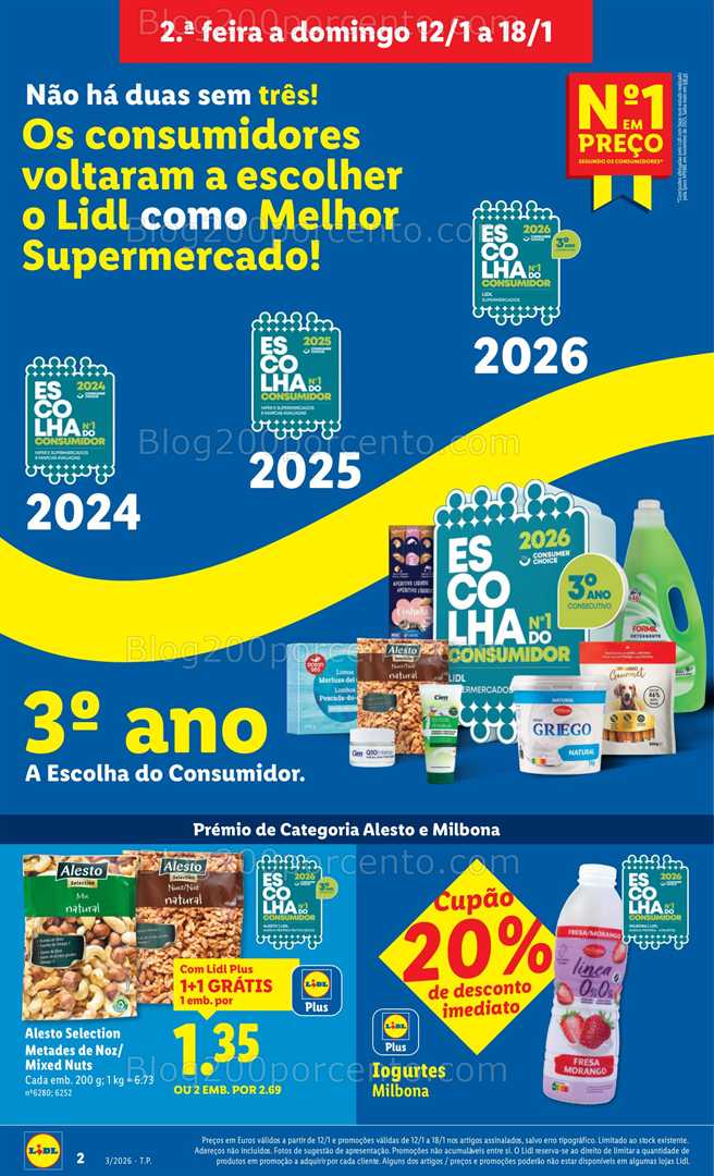 Antevisão Folheto LIDL Promoções de 12 a 18 janeiro - Edição Digital