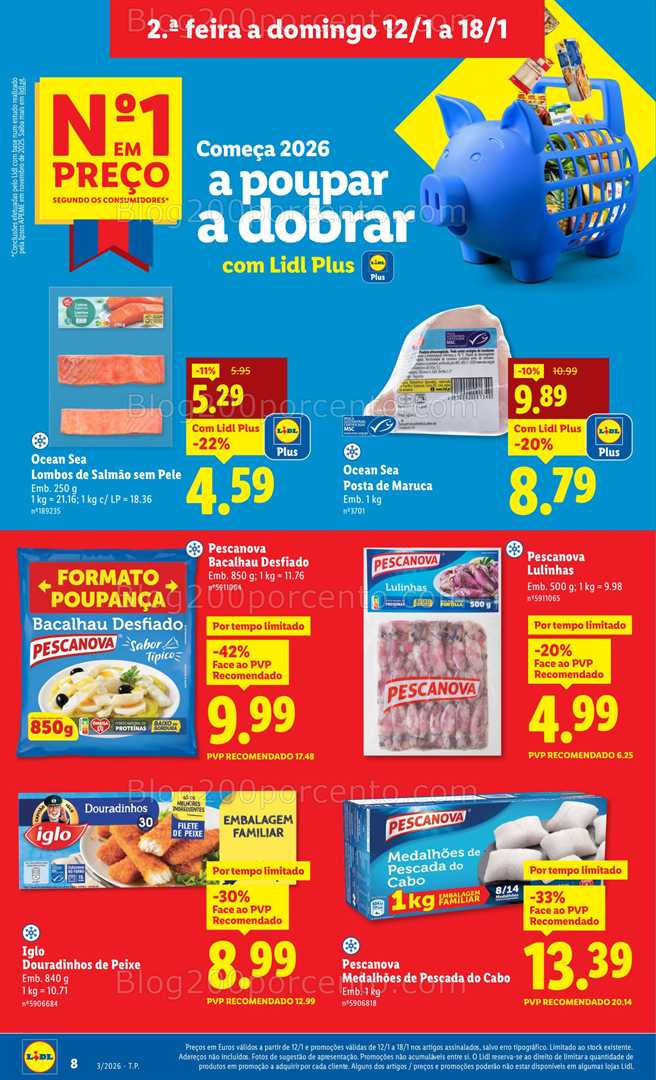 Antevisão Folheto LIDL Promoções de 12 a 18 janeiro - Edição Digital