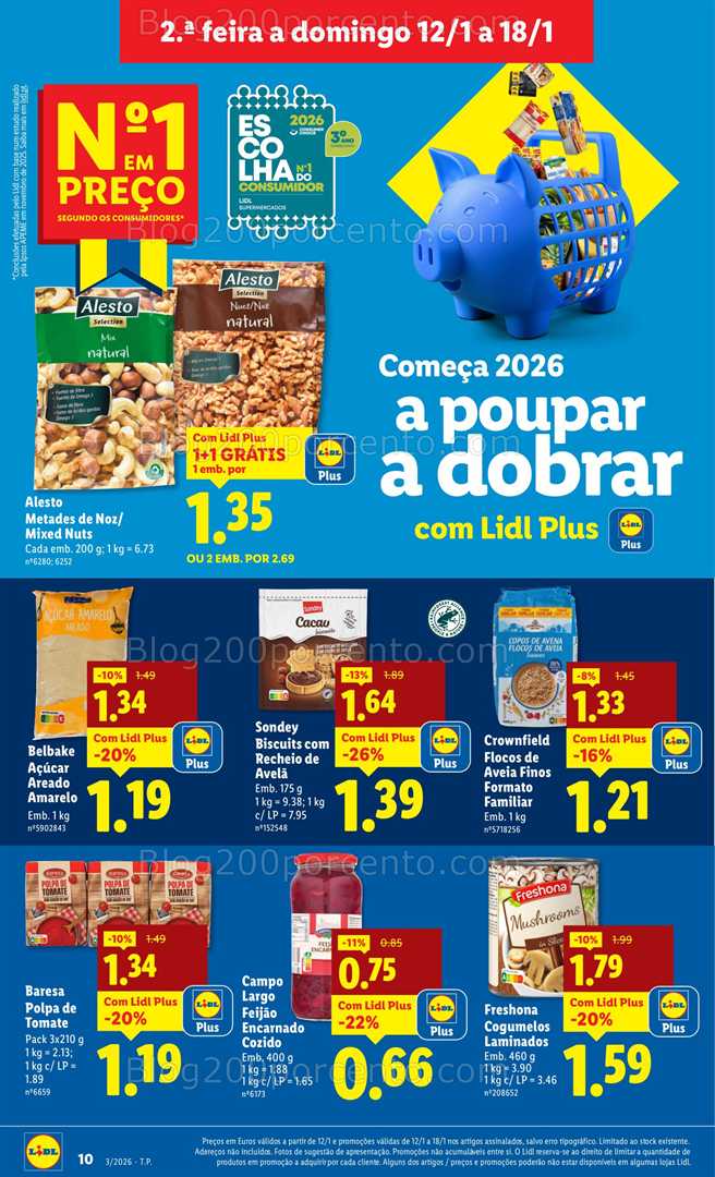 Antevisão Folheto LIDL Promoções de 12 a 18 janeiro - Edição Digital