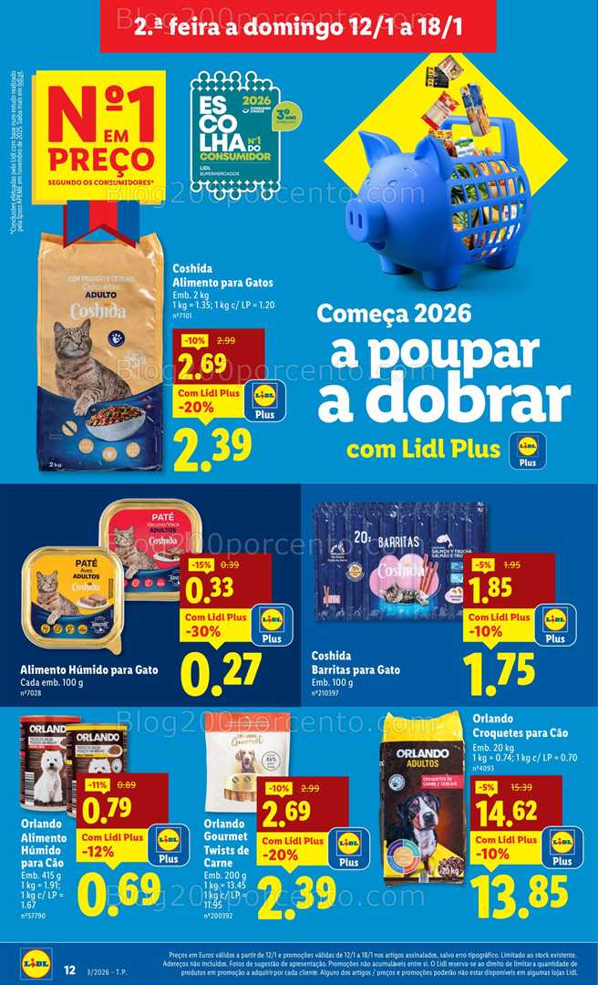 Antevisão Folheto LIDL Promoções de 12 a 18 janeiro - Edição Digital