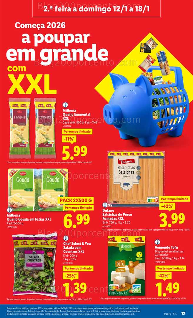 Antevisão Folheto LIDL Promoções de 12 a 18 janeiro - Edição Digital
