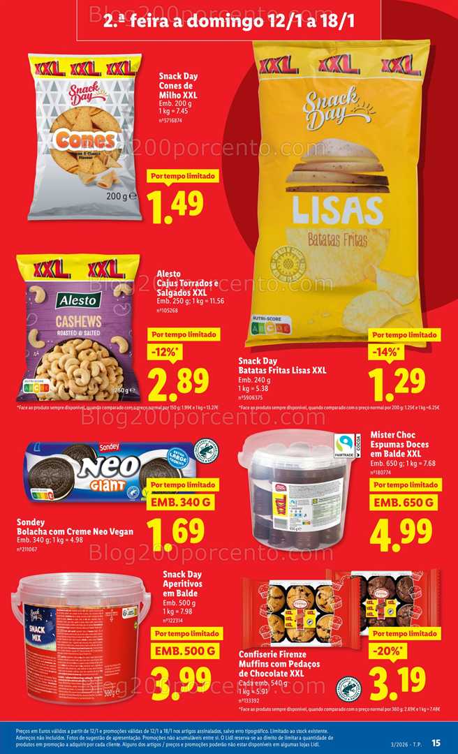 Antevisão Folheto LIDL Promoções de 12 a 18 janeiro - Edição Digital