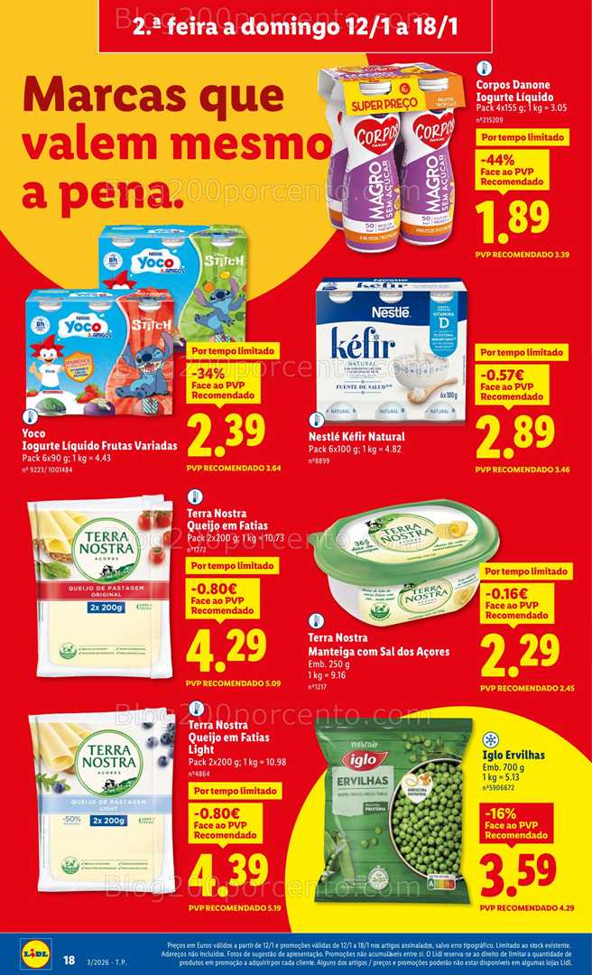 Antevisão Folheto LIDL Promoções de 12 a 18 janeiro - Edição Digital