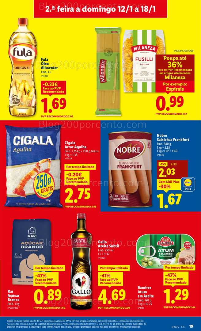 Antevisão Folheto LIDL Promoções de 12 a 18 janeiro - Edição Digital