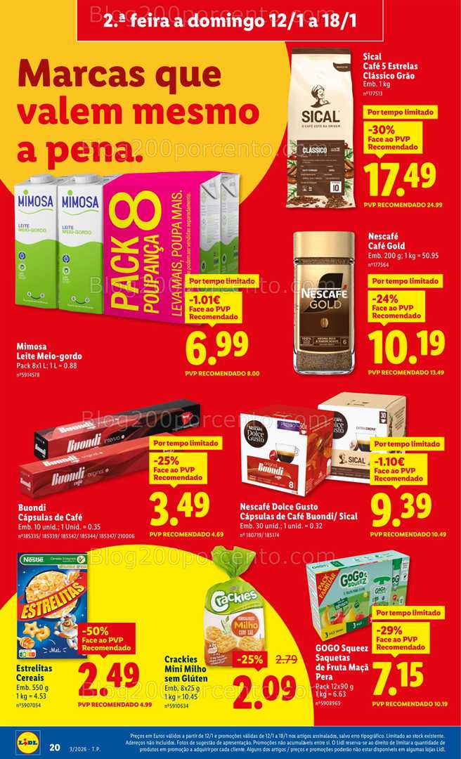 Antevisão Folheto LIDL Promoções de 12 a 18 janeiro - Edição Digital