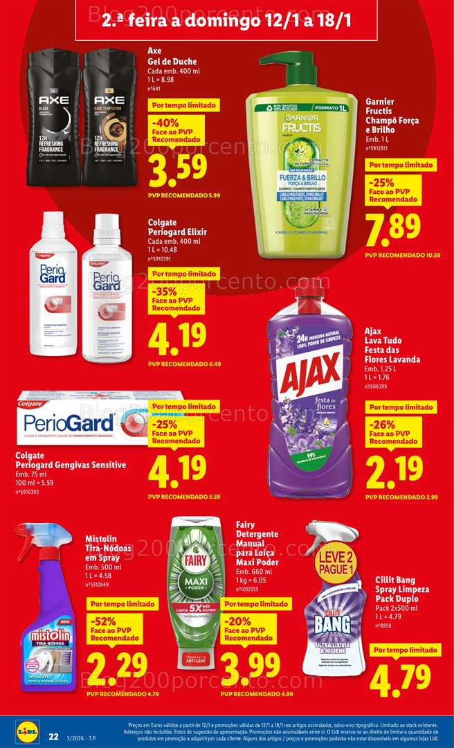 Antevisão Folheto LIDL Promoções de 12 a 18 janeiro - Edição Digital