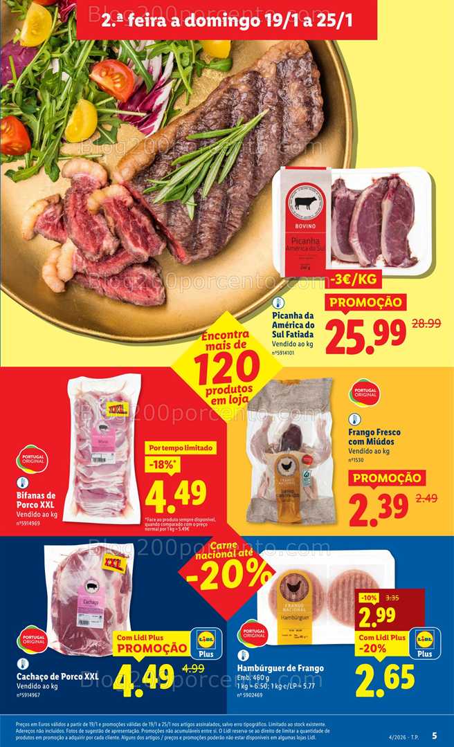 Antevisão Folheto LIDL Promoções de 19 a 25 janeiro
