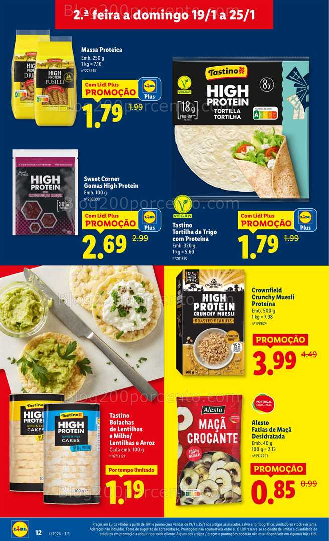 Antevisão Folheto LIDL Promoções de 19 a 25 janeiro