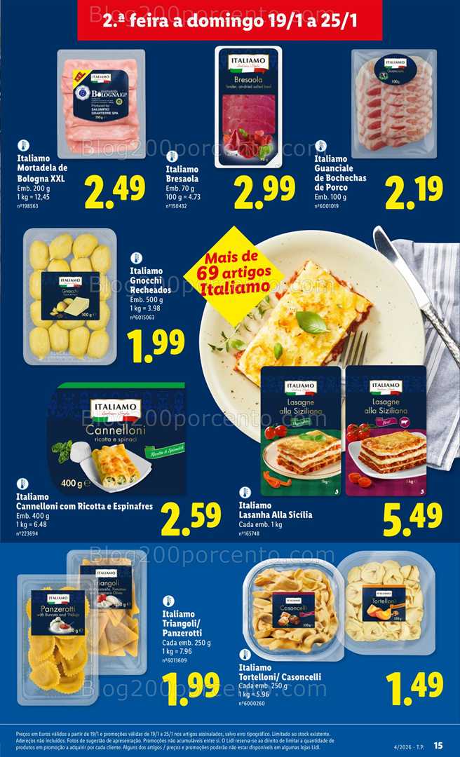 Antevisão Folheto LIDL Promoções de 19 a 25 janeiro