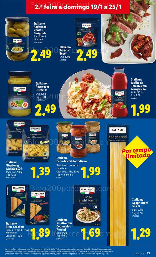 Antevisão Folheto LIDL Promoções de 19 a 25 janeiro