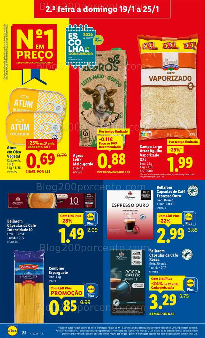 Antevisão Folheto LIDL Promoções de 19 a 25 janeiro