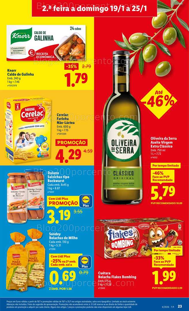 Antevisão Folheto LIDL Promoções de 19 a 25 janeiro