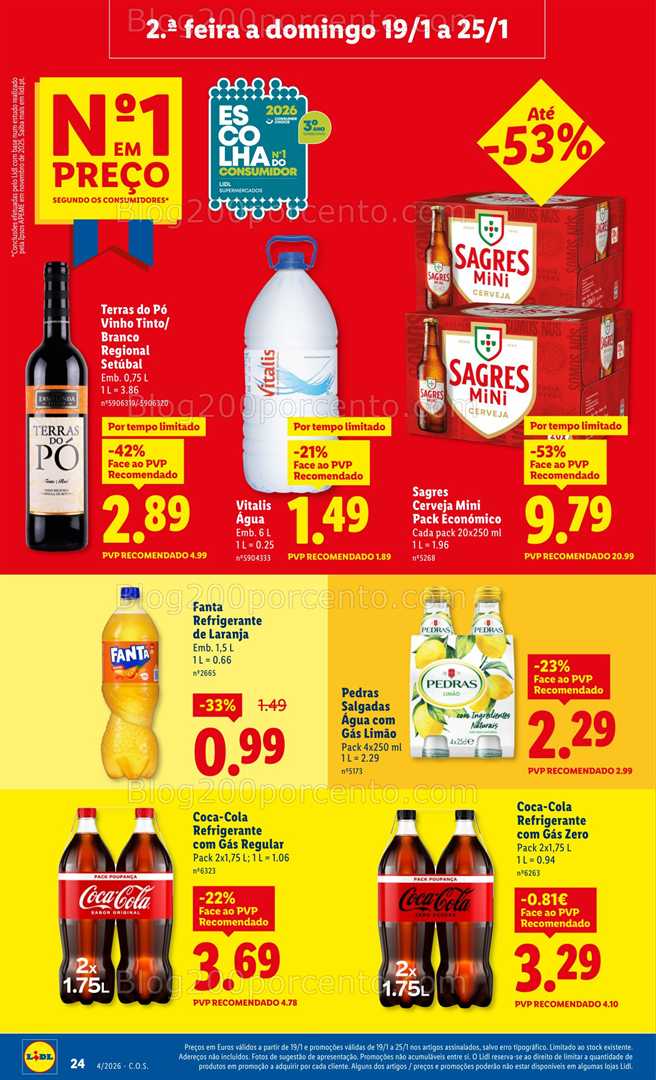 Antevisão Folheto LIDL Promoções de 19 a 25 janeiro