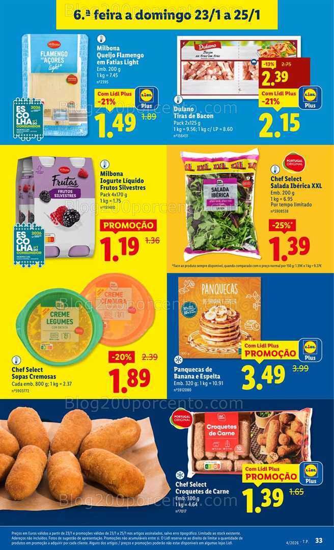 Antevisão Folheto LIDL Promoções de 19 a 25 janeiro