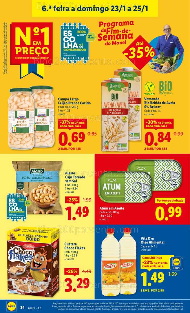 Antevisão Folheto LIDL Promoções de 19 a 25 janeiro