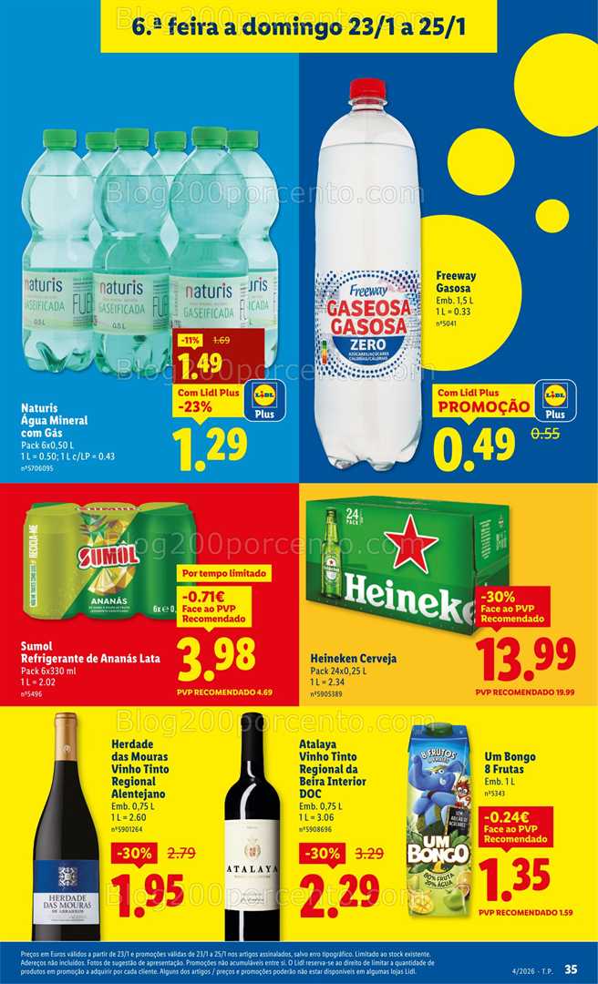 Antevisão Folheto LIDL Promoções de 19 a 25 janeiro