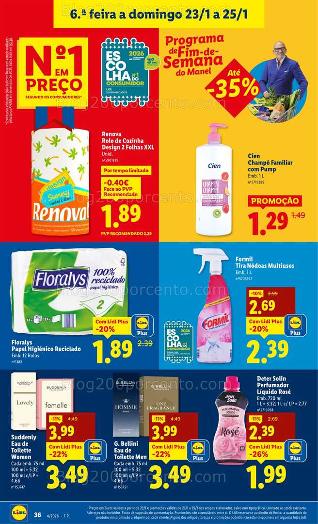 Antevisão Folheto LIDL Promoções de 19 a 25 janeiro