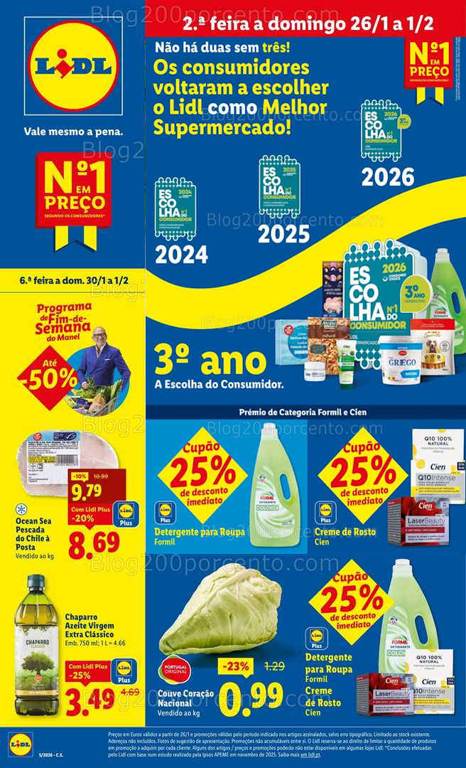 Antevisão Folheto LIDL Promoções de 26 janeiro a 1 fevereiro - Edição Digital