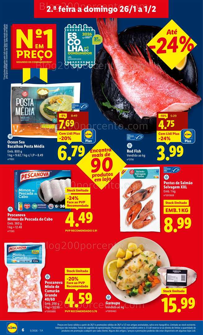 Antevisão Folheto LIDL Promoções de 26 janeiro a 1 fevereiro - Edição Digital