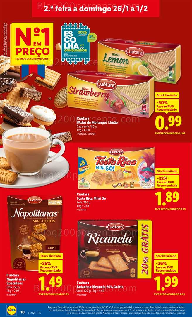 Antevisão Folheto LIDL Promoções de 26 janeiro a 1 fevereiro - Edição Digital