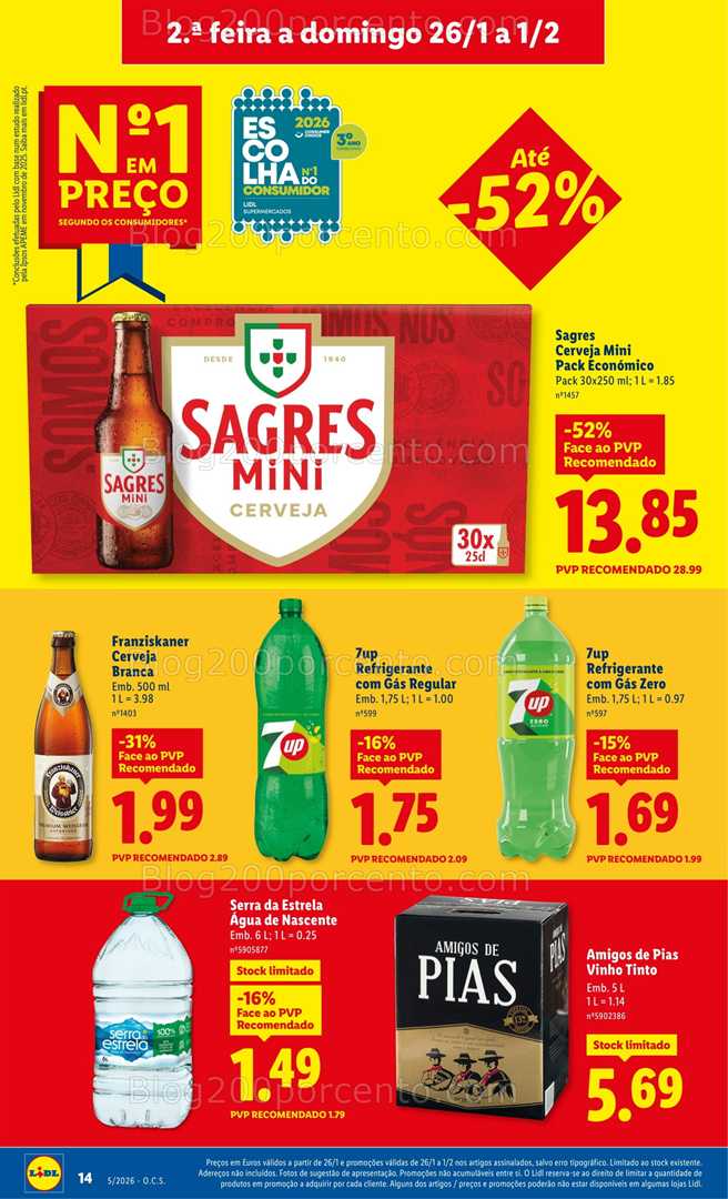 Antevisão Folheto LIDL Promoções de 26 janeiro a 1 fevereiro - Edição Digital