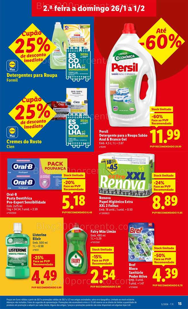 Antevisão Folheto LIDL Promoções de 26 janeiro a 1 fevereiro - Edição Digital