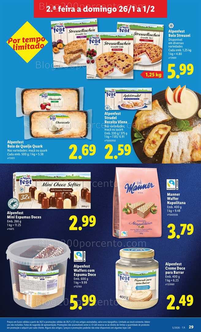 Antevisão Folheto LIDL Promoções de 26 janeiro a 1 fevereiro - Edição Digital