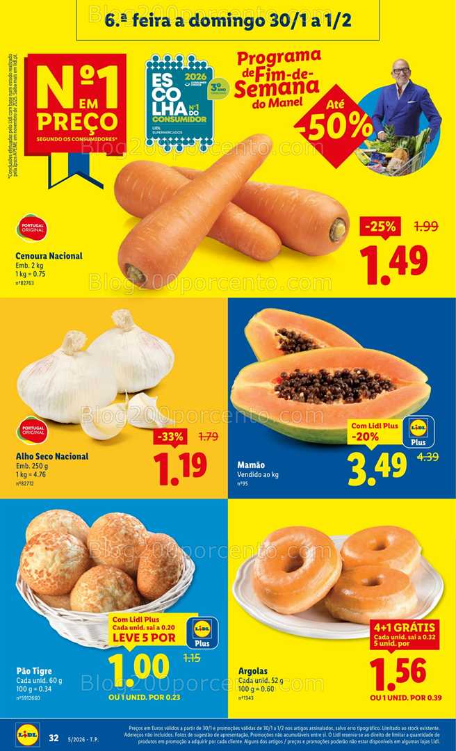 Antevisão Folheto LIDL Promoções de 26 janeiro a 1 fevereiro - Edição Digital
