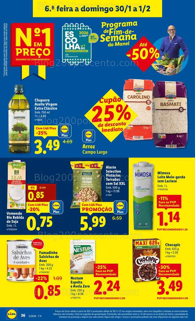 Antevisão Folheto LIDL Promoções de 26 janeiro a 1 fevereiro - Edição Digital