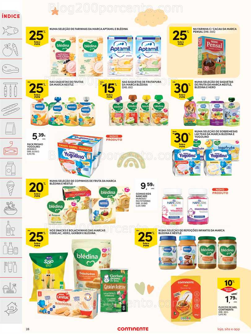 Antevisão Folheto CONTINENTE Feira do Bebé Promoções de 6 a 12 janeiro
