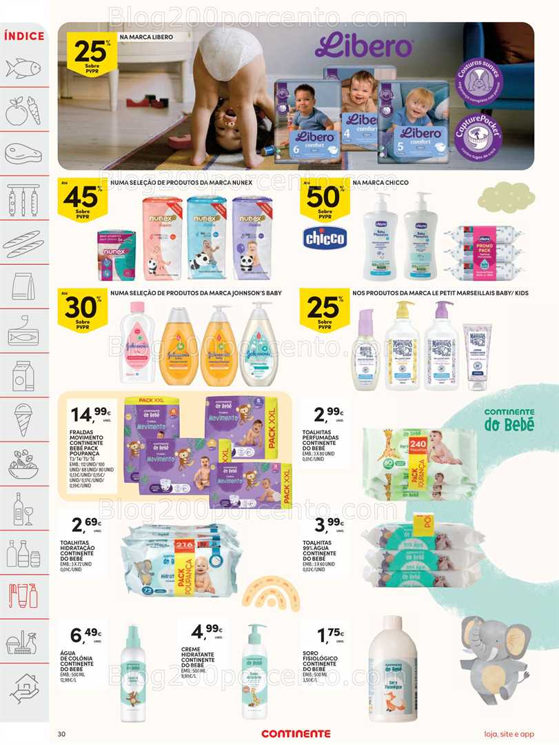 Antevisão Folheto CONTINENTE Feira do Bebé Promoções de 6 a 12 janeiro